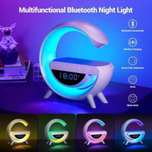 Bt3401 Led Wireless Phone Charger Bluetooth Speaker - Image 3