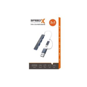 Speedx Sp-utc41 2in1 4 Port Usb Hub 3.0 - Image 3