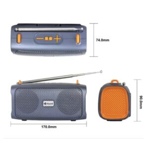 Kisonli Ks-2003 Portable Solar Wireless Speaker 5w Outdoor Bluetooth Speaker - Image 3