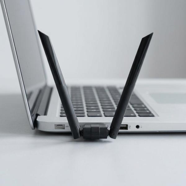 Speed-x Alfa W136 3dbi Rtl 8192 Dual Antena Wifi Usb Adapter 300 Mbps - Image 3