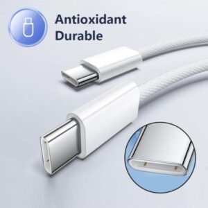 Iphone 17 Pro Max 60w Type C To C Pd Fast Charging Nylon Cable (1m) - Image 3