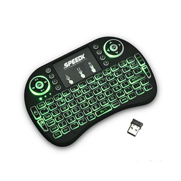 Speedx Rf 500 Mini Touch Pad Wireless With Backlight Keyboard Mouse - Image 2