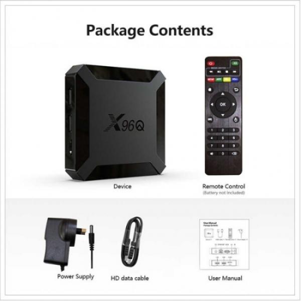 Smart Box X96q Mini Quad Core 2g+16g 4k 60fps Android 10v - Image 3