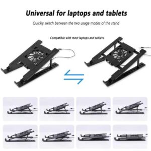 N6 Adjustable High Wind Power And Low Noise Foldable Laptop And Tablet Cooling Fan - Image 4