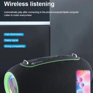 Kisonli K8 50w(30w*1+10w*2) Bt/usb/tf/aux/tws/rgb/eq Deep Bass Subwoofer Large Speaker - Image 4