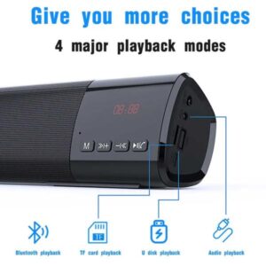 Kisonli Wireless Bluetooth Clock Speaker Led-800 - Image 4