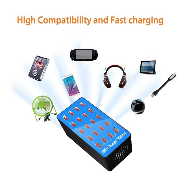 20-port 100w Multiple Usb Charging Station For Multi Devices - Image 4