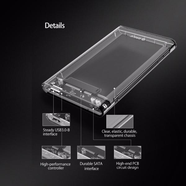 Orico Hdd Case Crystal 2.5 2139u3-cr 3.0 - Image 2