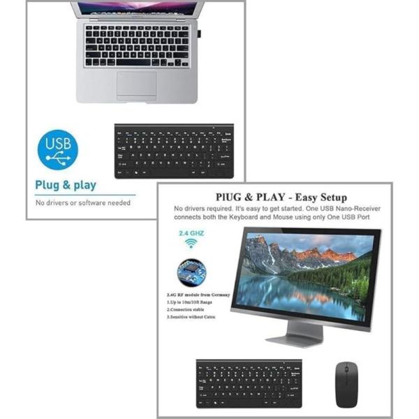 Km908 Wireless Keyboard And Mouse Combo - Image 4