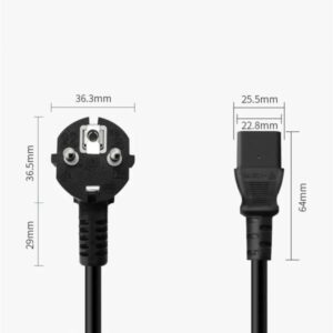 Imported Power Cable For Desktop Pc Computer 1.5m - Image 4