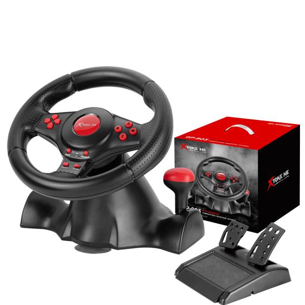 Xtrike Me Gp-903 Racing Wheel With Dual Vibration Motors Realistic Gaming Experience - Image 4