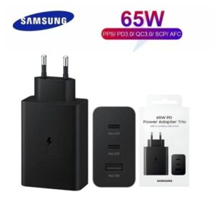 Samsung 65w Eu Pin Pd Power Adaptor Trio 2 Type-c & Usb-a Port - Image 4