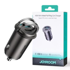 Joyroom C-a35 45w Mini Dual-port Pd+qc 3.0 Ring-pull Fast Car Charger - Image 4