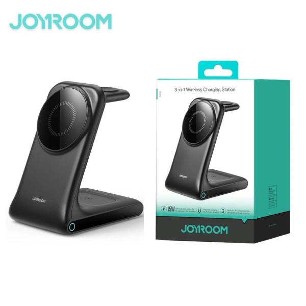 Joyroom Jr-w15 3-in-1 Wireless Charging Station Black - Image 4