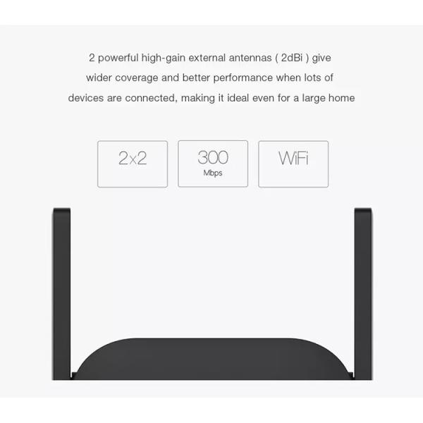 Xiaomi Mi Wifi Repeater Pro 300m Mi Amplifier Network Expander Router Power Extender 2 Antenna - Image 3