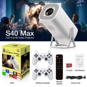 S40 Max Mini 4k Android 11v 160 Lumens 36000+ Gaming 1080p Smart Projector - Image 4