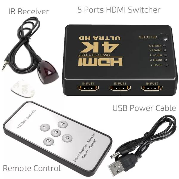Hdmi Switch 5 Port 2k/4k - Image 4