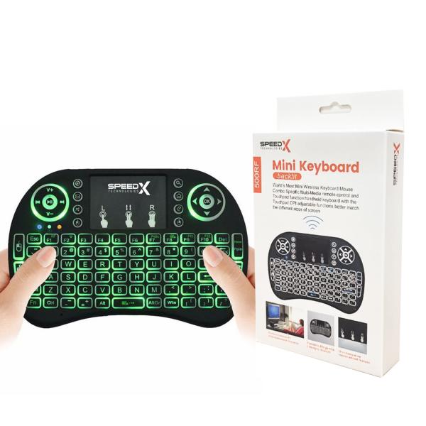 Speedx Rf 500 Mini Touch Pad Wireless With Backlight Keyboard Mouse - Image 4