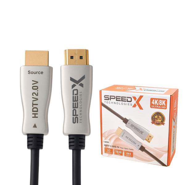 Speed-x 60m Fiber Hdmi Cable 2.0/2.1 Aoc(active Optical Cable) 30awg Copper Support 4k 8k Uhd (full Length) - Image 2