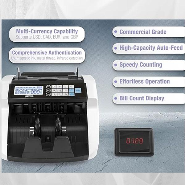 Speedx Sp-610 Advanced Cash Counter Machine With Fake Note Deduction - Image 4