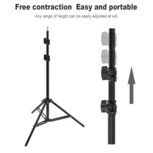 210cm Selfie Ring Light Portable Tripod Stand Fit For Live Photo Studio - Image 4