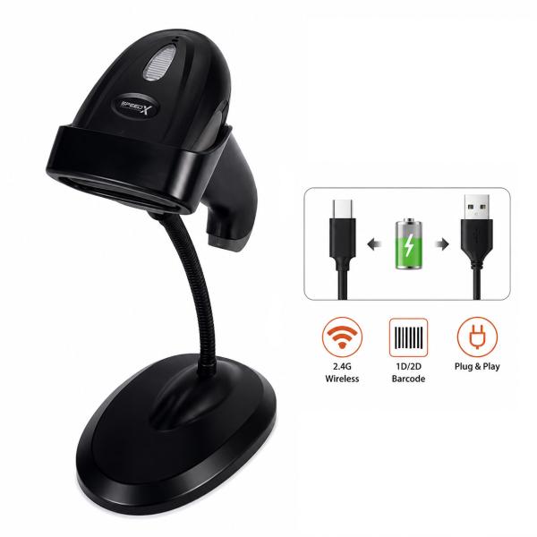 Speed-x 60d 2d Wirless 2.4ghz Barcode Scanner With Stand - Image 2