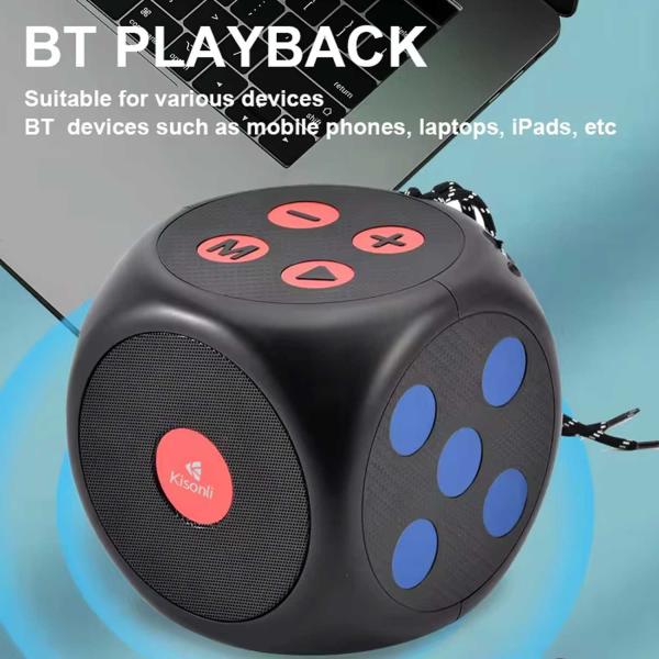 Kisonli G15 Portable Mobile Music Bluetooth Dice Mini Speaker - Image 4