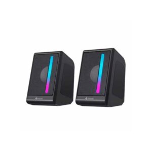 Kisonli X16 Mini Usb 2.0 Portable Speaker For Laptop Pc With Rgb Light