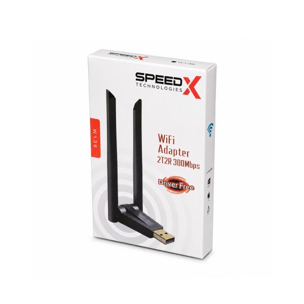 Speed-x Alfa W136 3dbi Rtl 8192 Dual Antena Wifi Usb Adapter 300 Mbps - Image 2