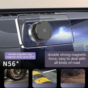 K009 Vacuum Magnetic Car Phone Holder Powerful, Stable & Universal Mount - Image 4