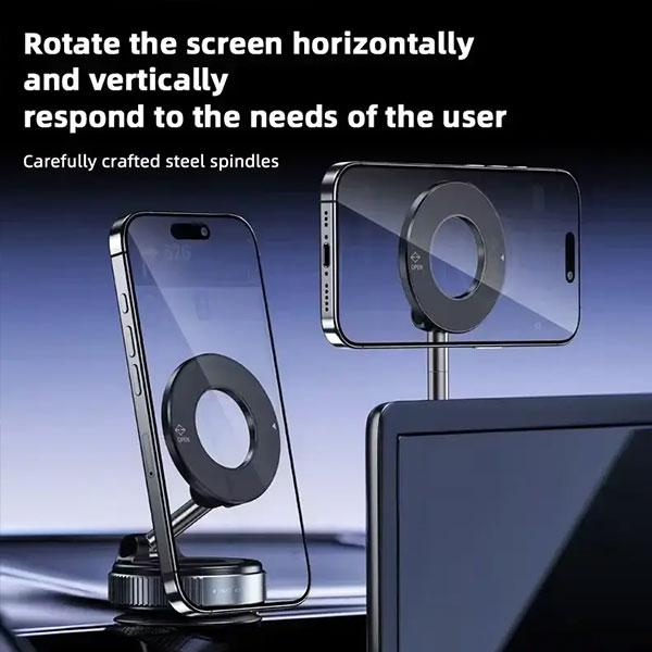 K007 Magnetic 360° Magnetic Car Phone Holder With Strong Suction Base - Image 3