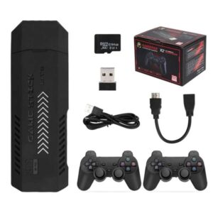 X2 64gb Plus Retro 3d 32000+ Video Games 4k Hd Output Game Stick With 2 Wireless Controllers - Image 2