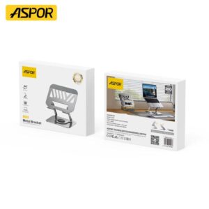 Aspor A703 360° Rotating Foldable Laptop Desktop Stand - Image 4