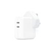 Iphone 35w Uk 3 Pin Dual Type C Fast Charging Pd Adapter