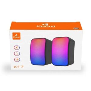 Kisonli X17 Speaker Gaming 2.0 Rgb Lights With Volume Control For Pc Or Laptop - Image 4