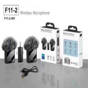 F11-2 (3 In 1) Noise Cancelling Wireless Dual Microphone - Image 4