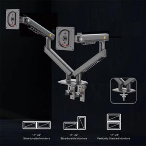 Nb A5c Ergonomic Mechanical Spring Dual Monitor Arm (17-32 Inch) - Image 4