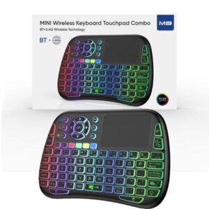 M9 Bluetooth Mini Wireless Keyboard 7 Backlit 2.4g Air Mouse Remote Touchpad - Image 4