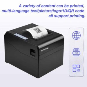 Speed-x Sp-250u 80mm Thermal Receipt Printer Usb Interface 300mm/s Printing Speed - Image 2