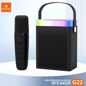 Kisonli G22 Mini Bt Portable Karaoke Speaker With Wireless Handheld Microphone - Image 3
