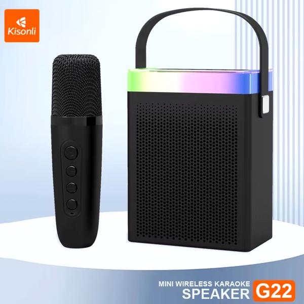 Kisonli G22 Mini Bt Portable Karaoke Speaker With Wireless Handheld Microphone - Image 3
