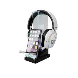 Xtrike Me Ht-09 Headset & Phone Stand With 4 Usb Port And Led Light