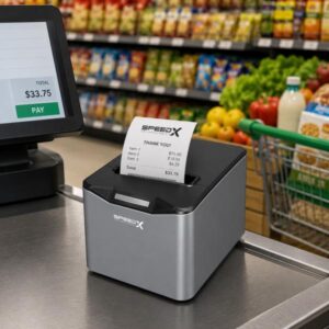 Speed-x Sp-200u 80mm Thermal Receipt Printer Usb Grey - Image 2