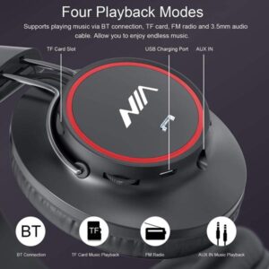Nia S3000 Over Ear Music Headset Wireless Bluetooth Headphones - Image 2