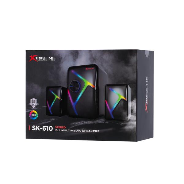 Xtrike Me Sk-610 Subwoofer Rgb Stereo Wired Gaming Speakers - Image 4