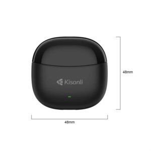 Kisonli Tws F6 Bluetooth Earbuds With Wireless Charging Case & Noise Reduction - Image 2