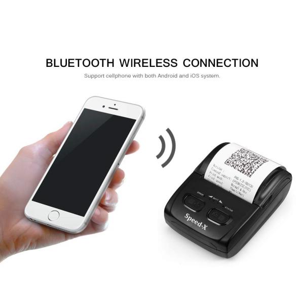 Speed-x Bt500m Mini Portable Bluetooth+usb Printer 58mm - Image 3