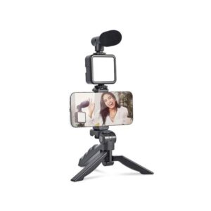 Ay-49 Video Making Kit Vlogging Tripod Triple Band Light