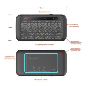 H20 Universal Mini Backlight Touchpad Wireless Keyboard Air Mouse Controller - Image 3
