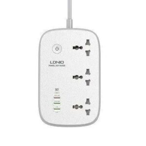 Ldnio Scw3451 2500w Wifi Smart Power Extension 3 Sockets 1 Usb-c + 3 Usb-a